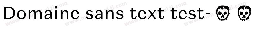 Domaine sans text test字体转换